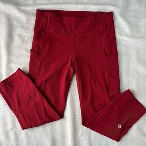 Lululemon Red Leggings